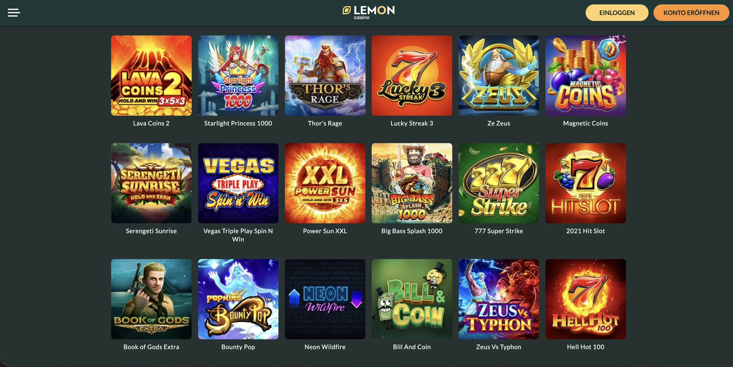 Slots, Tischspiele und Live-Casino in der App
