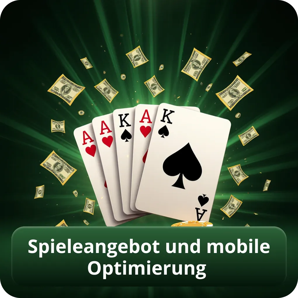 Spieleangebot und mobile Optimierung